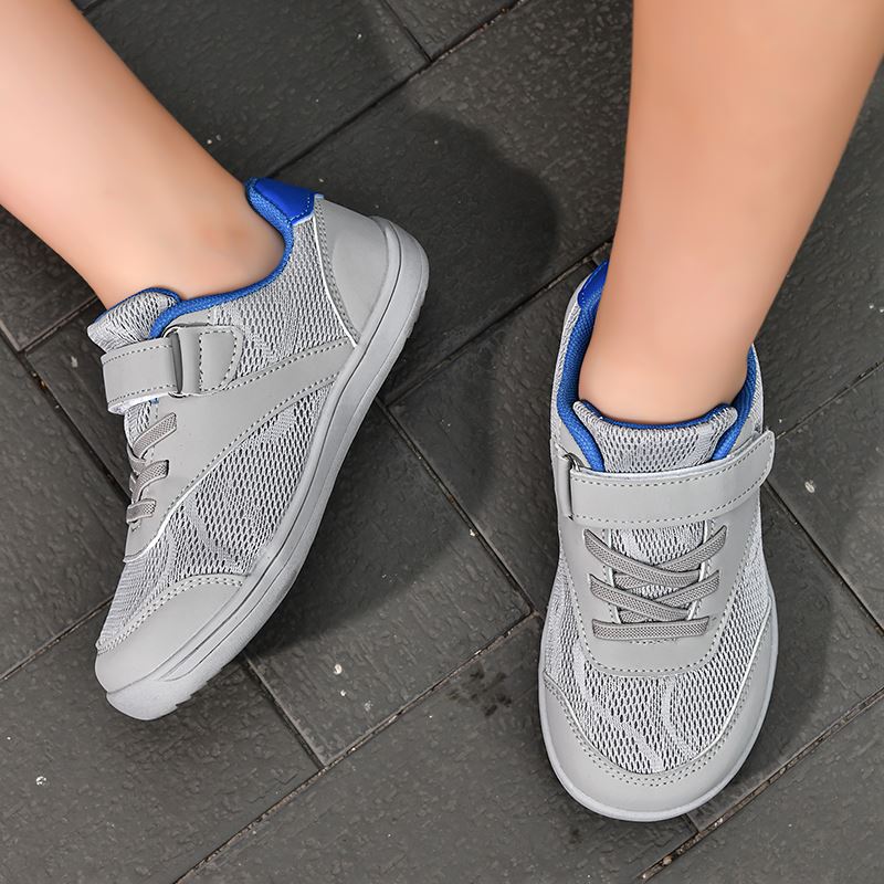 Kids Everyday Wide Toe Box Sneaker worn, view 2