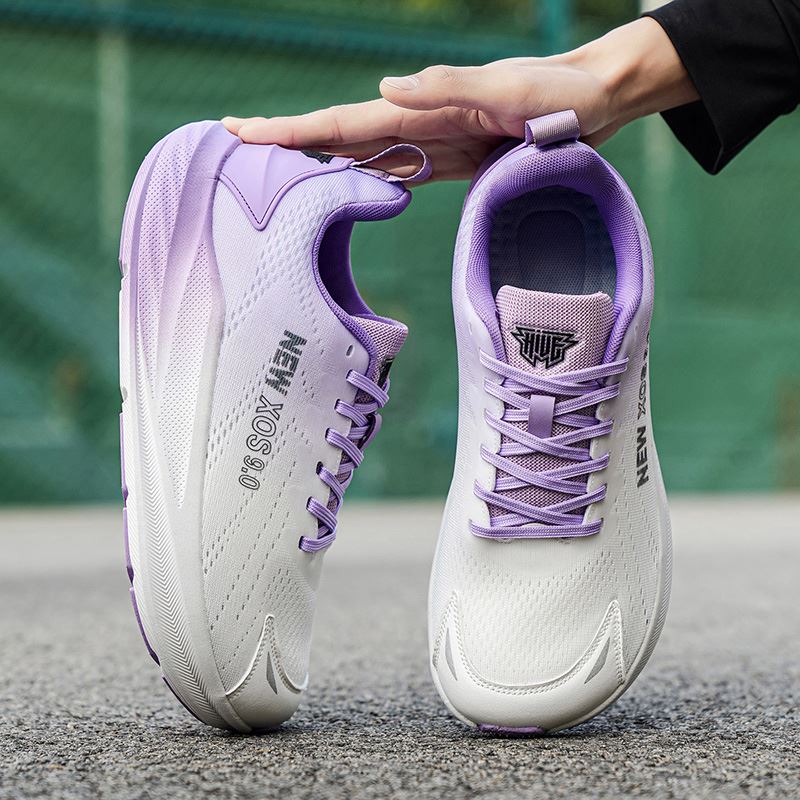 Seven-Colour Wide Toe Box Running Shoe worn, view 1