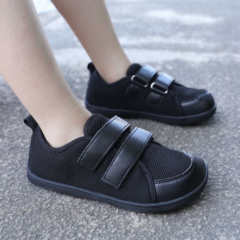 Kids Double-Strap Wide Toe Box Shoe worn, view 6