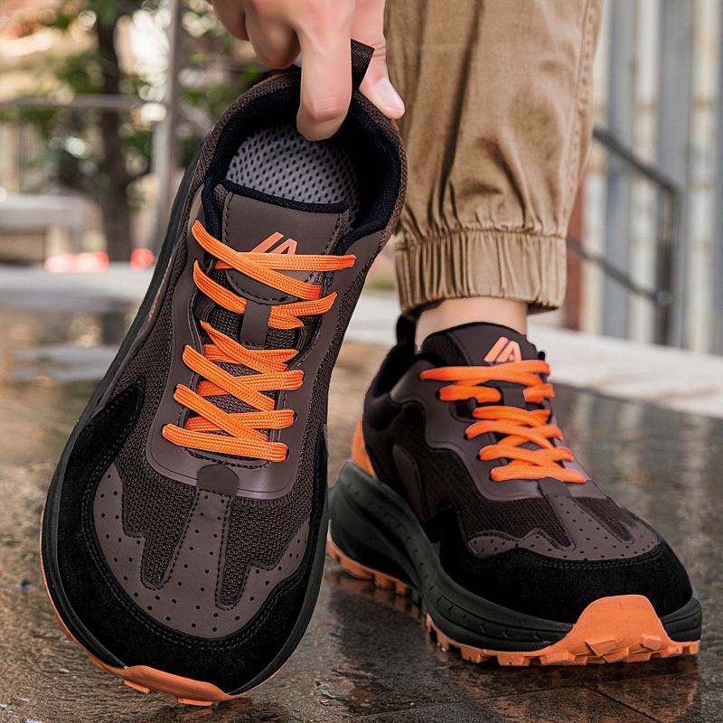 Leather Wide Toe Box Outdoor Shoe worn, view 5