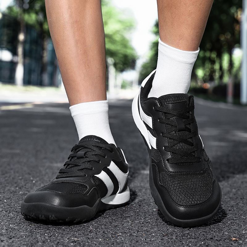 Classic Stripe Wide Toe Box Sneaker worn, view 1